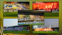 Fanatick oslava GKS a FCB! Chorea, pyro, chorly